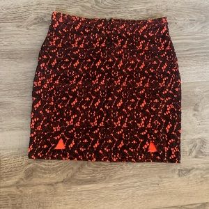 Mimi Chica - Neon Coral Mini Skirt 🔥